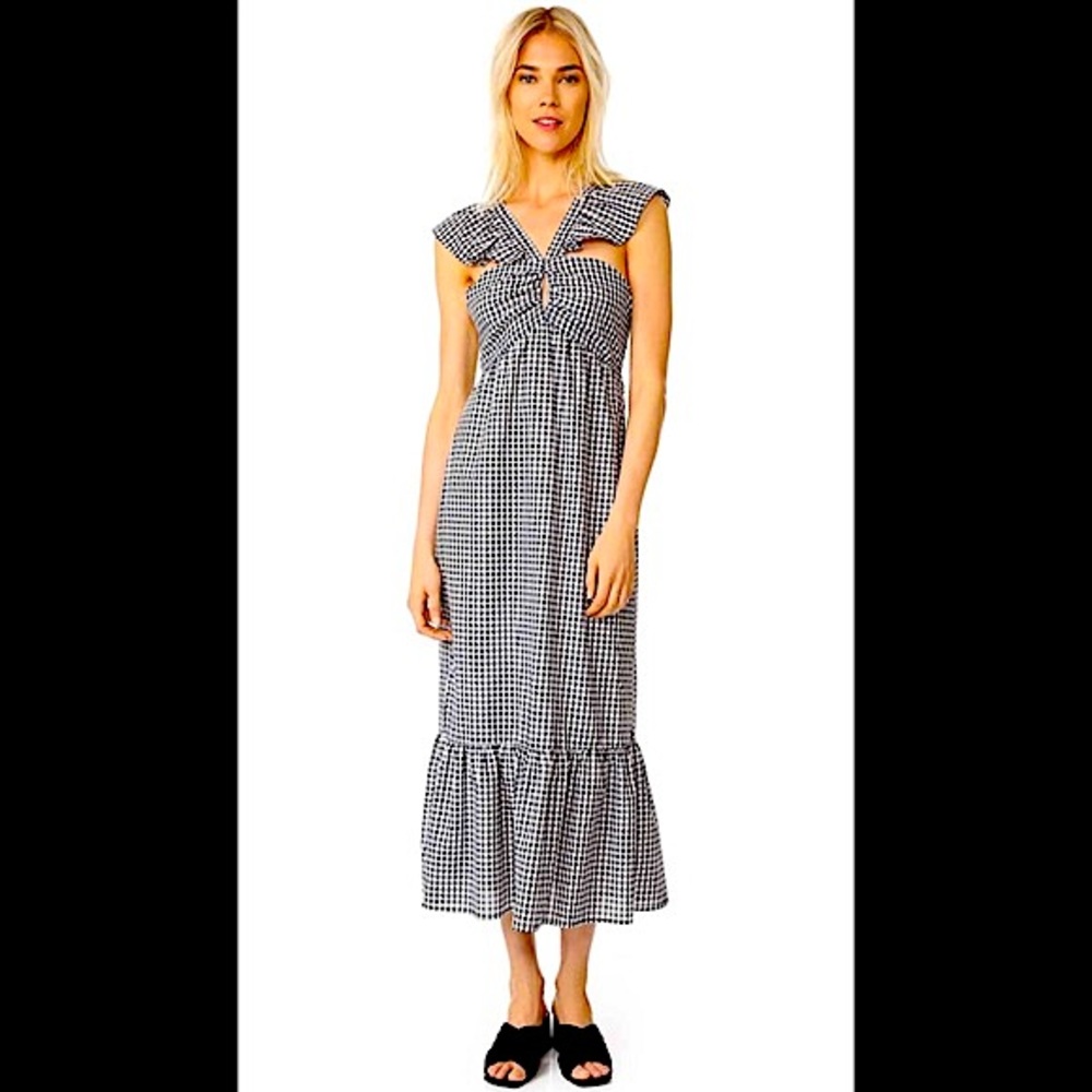 Bella Ruffle Strap Tiered Casual Maxi Dress